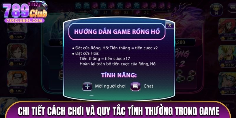 Chi tiết cách chơi và quy tắc tính thưởng trong game