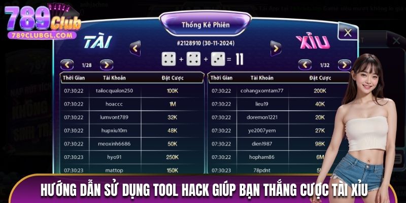 Hướng dẫn sử dụng tool hack giúp bạn thắng cược tài xỉu 